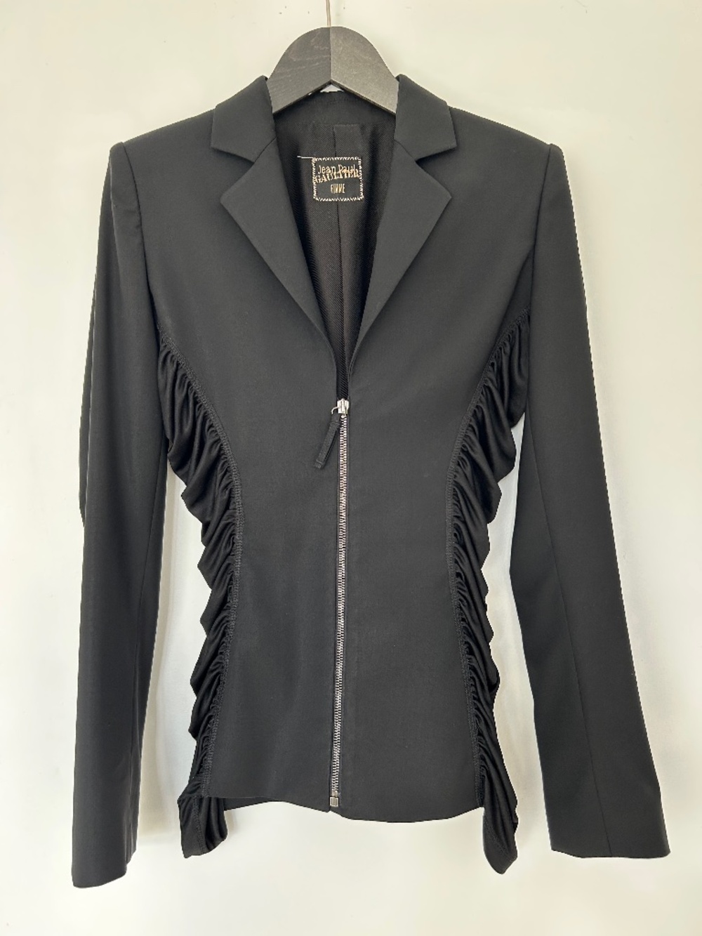 JEAN PAUL GAULTIER, JACKET, SIZE 4-6, BLACK, VINTAGE